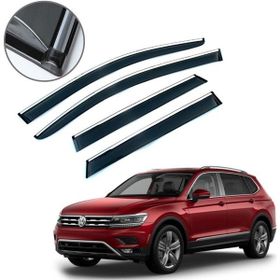 Carmind Volkswagen Tiguan 2016-2020 Krom Çıtalı Cam Rüzgarlığı