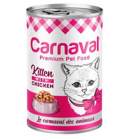 Carnaval 24x400 gr Premium Tavuklu Yavru Kedi Konservesi