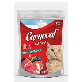 Carnaval Etli Yetişkinler İçin 1 kg Kedi Maması