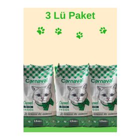 Carnaval Premium Cat Adult Gourmet 3x1.5 kg Renkli Taneli Yetişkin Kedi Maması