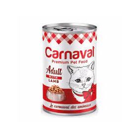 Carnaval Premium Cat Kuzu Etli 24x400 gr Yetişkin Kedi Konservesi