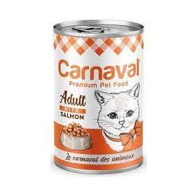 Carnaval Premium Cat Somon Balıklı 24x400 gr Yetişkin Kedi Konservesi