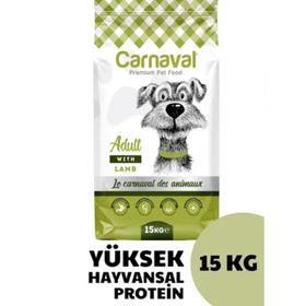 Carnaval Yetişkin Düşük Tahıllı Kuzu Etli 15 kg Kuru Köpek Mama