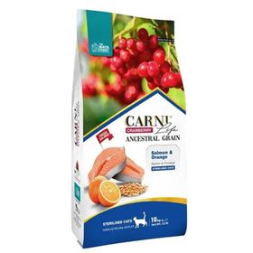 Carni Life 10 kg Kızılcık Somonlu ve Portakallı Kısırlaştırılmış Yetişkin Kedi Maması