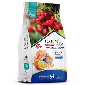 Carni Life Cranberry Somon ve Portakallı Kısırlaştırılmış 1,5 kg Kedi Maması