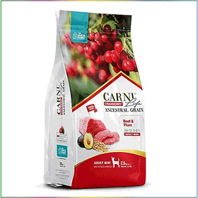 Carni Life Kızılcık Sığır Etli ve Erikli Mini Irk 2.5 kg Yetişkin Köpek Maması
