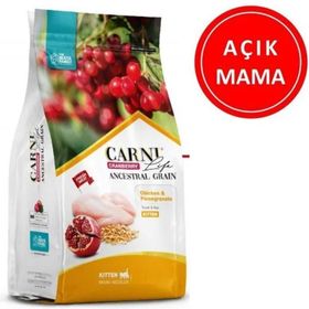 Carni Life Kızılcık Tavuklu ve Narlı 1 kg Açık Yavru Kedi Maması