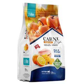 Carni Life Pumpkin Grain Free Tahılsız Balık Portakal 1.5 kg Yavru Kedi Maması
