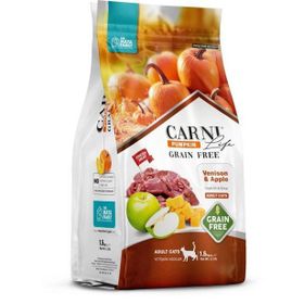 Carni Life Pumpkin Grain Free Tahılsız Geyik Elma 1.5 kg Yetişkin Kedi Maması
