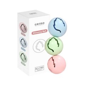 Carno 3'lü Işıklı Plastik Top Kedi Oyuncağı