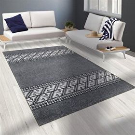 Carpettex 160x230 cm Modern Şönil Dokuma İskandinav Üçgen Desenli Koyu Gri Halı