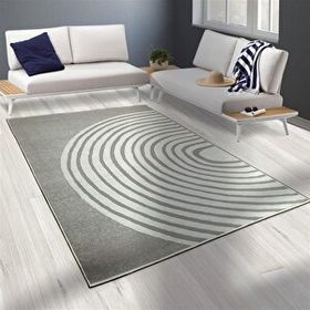 Carpettex 200x290 cm Modern Şönil Dokuma Taban Geometrik Desenli Krem Beyaz Halı