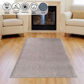 Carpettex Modern Desenli Bulanık Pudra Rose Kaymaz Taban Yıkanabilir 160x230 cm Halı