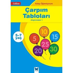 Çarpım Tabloları Collins Kolay Öğreniyorum 5-7 Yaş Mavi Kelebek Yayınları