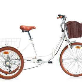 Carraro Caravan Kargo Katlanır 410H V 24 Jant 6 Vites Altın Beyaz Siyah Kahverengi Şehir Bisikleti