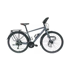 Carraro CR-T World 460H HD 28 Jant 22 Vites Mat Antrasit Kırmızı Erkek Şehir Bisikleti