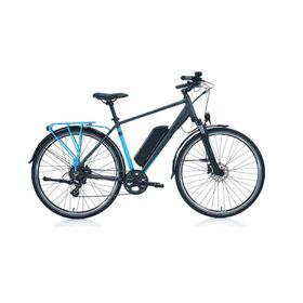 Carraro E-Line Elife 2.1 470H HD 28 Jant 7 Vites Mat Antrasit-Mavi-Siyah Erkek Şehir Bisikleti