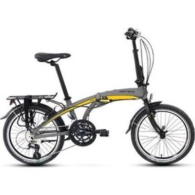 Carraro Flexi 116 V 320H V 20 Jant 16 Vites Mat Kül Gri Siyah Sarı Katlanır Bisiklet