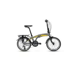 Carraro Flexi 116 V 320H V 20 Jant 16 Vites Mat Kül Gri Siyah Sarı Katlanır Bisiklet