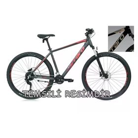 Carraro Force 950 480H HD 29 Jant 24 Vites Mat Antrasit Gri Kırmızı Erkek Dağ Bisikleti