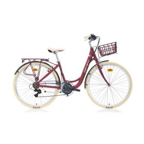 Carraro Juliet 28 Jant 430h Mat Kırmızı-Krom-Krem Şehir Bisikleti