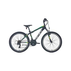 Carraro Speed 240 V Fren 24 Jant 21 Vites 36 cm Mat Siyah Yeşil Koyu Yeşil Dağ Bisikleti
