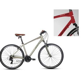 Carraro Sportive 220 406H V 28 Jant 21 Vites Mat Krom Kırmızı Siyah Beyaz Erkek Şehir Bisikleti