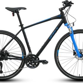 Carraro Sportive 227 Hd Fren 27 Vites 28 Jant 46 Kadro Mat Siyah Mavi Gümüş Şehir Bisikleti