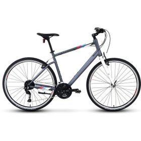 Carraro Sportive 327 V Fren 27 Vites 28 Jant 52 Kadro Mat Antrasit Gümüş Mavi Şehir Bisikleti