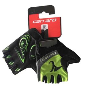 Carraro V7C Kıcsa Parmak Yeşil Jelli Bisiklet Eldiveni