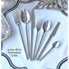 Carre Silver 42 Parça Çatal Bıçak Kaşık Takımı
