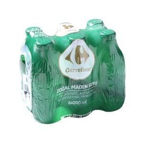 Carrefour 200 ml Doğal Maden Suyu (6 adet)