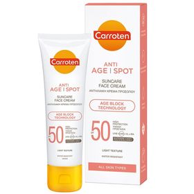 Carroten Anti Age ve Spot Spf 50 Yüksek Koruyucu 50 ml Yüz Güneş Kremi