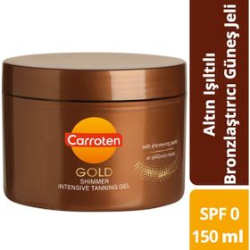 Carroten Gold Shimmer Tanning Spf 0 Altın Işıltılı Bronzlaştırıcı 150 ml Güneş Jeli
