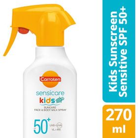 Carroten Kids SPF50 270 ml Yüksek Güneş Korumalı Yüz ve Vücut Çocuk Güneş Spreyi