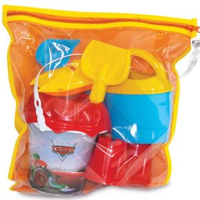 Cars 01584 Çantalı Renkli Plaj Set