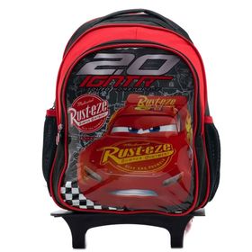 Cars 5658 Siyah Çekçekli İlkokul Çantası