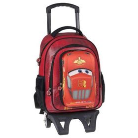 Cars Unisex Çekçekli Okul Çantası Kırmızı