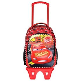 Cars Unisex Çekçekli Okul Çantası Kırmızı