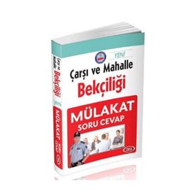 Çarşı ve Mahalle Bekçiliği Mülakat Soru Cevap - Data Yayınları