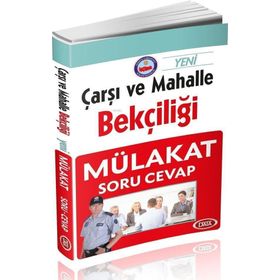 Çarşı ve Mahalle Bekçiliği Mülakat Soru Cevap - Data Yayınları