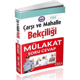 Çarşı ve Mahalle Bekçiliği Mülakat Soru Cevap - Data Yayınları