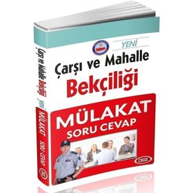 Çarşı ve Mahalle Bekçiliği Mülakat Soru Cevap - Data Yayınları