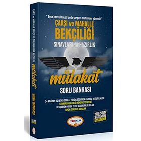 Çarşı Ve Mahalle Bekçiliği Sınavlarına Hazırlık Kartal Soru Bankası Mülakat Soru Bankası - Yediiklim Yayınları