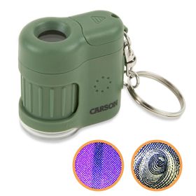 Carson MM-280G Micro Mini Yeşil Cep Mikroskobu Anahtarlık