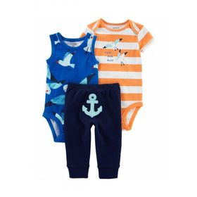 Carter's 1n042210 3'lü Mavi Layette Erkek Bebek Set