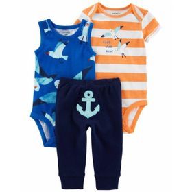 Carter's 1n042210 3'lü Mavi Layette Erkek Bebek Set