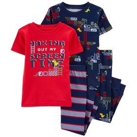 Carter's 1O830910 Karışık Renkli Erkek Bebek 4'lü Pijama Set