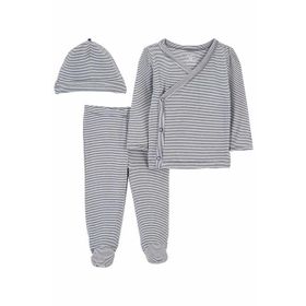 Carter's 1O967510 Mavi Layette Erkek Bebek 3'lü Alt Üst Set