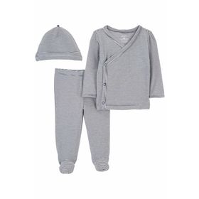 Carter's 1O967510 Mavi Layette Erkek Bebek 3'lü Alt Üst Set